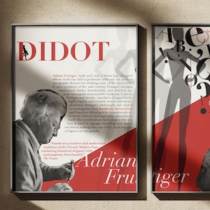 Didot Typeface Tribute – Modern Typography Poster Set (3 Prints)