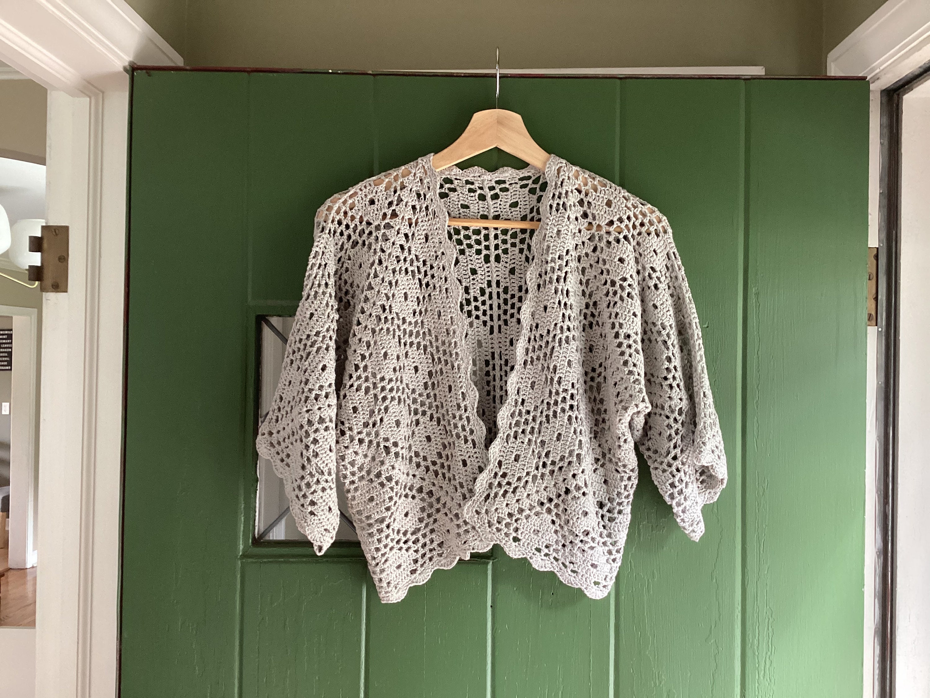 Viola Cardi Crochet Pattern: Lace Hexagon Cardigan (instant