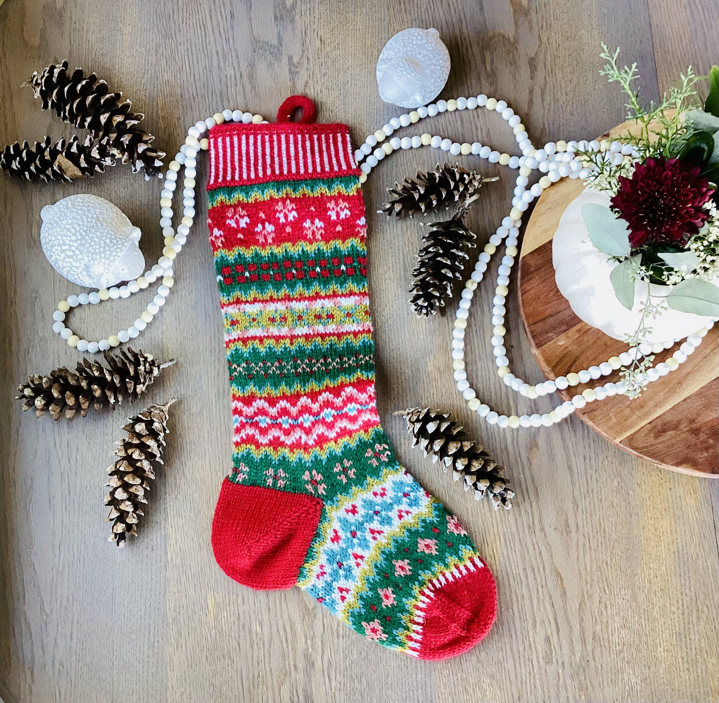 Scandinavian Christmas Stocking 