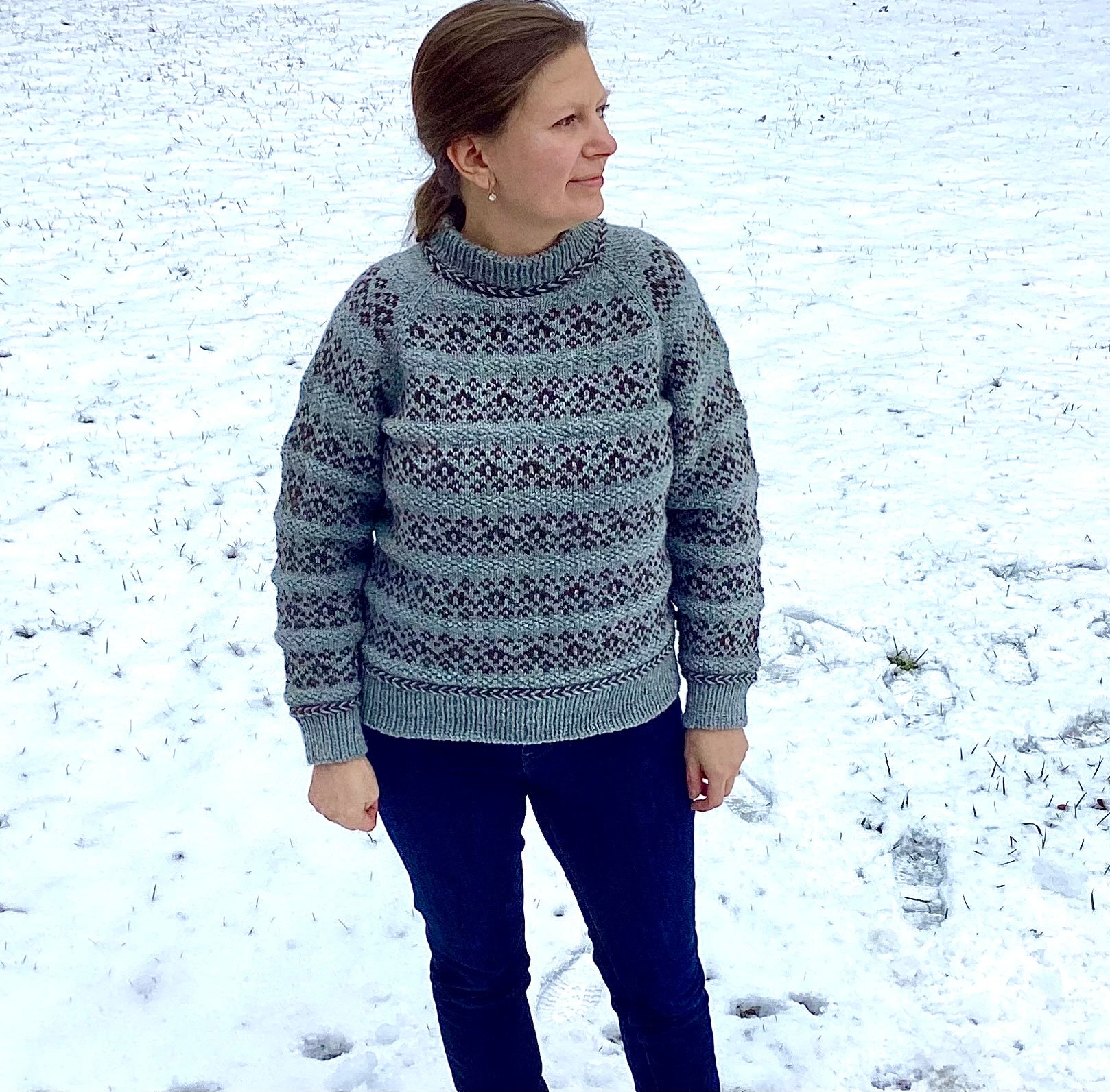 Homestead Pullover Knitting Pattern, Instant PDF Download, Raglan