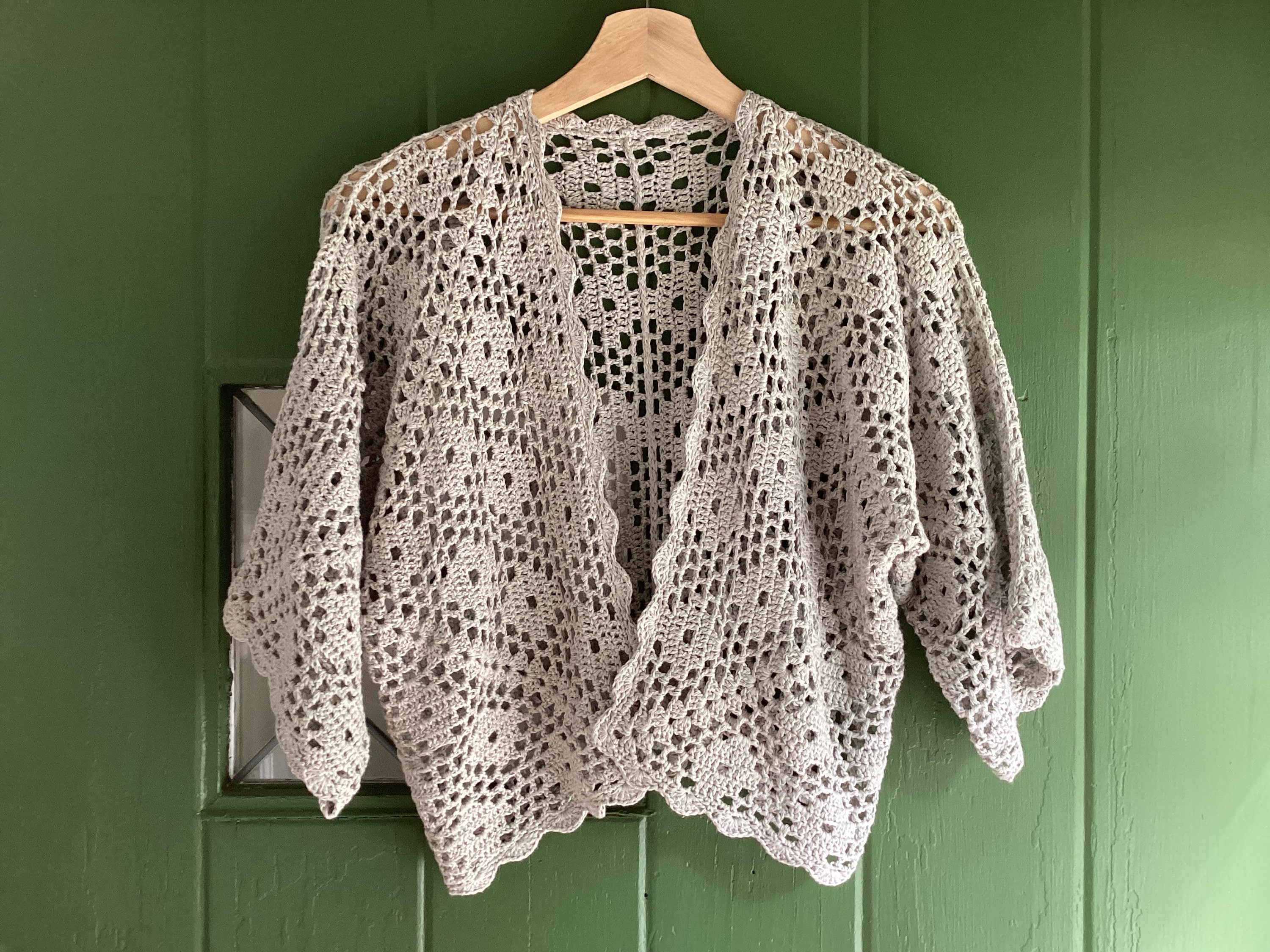 Viola Cardi Crochet Pattern: Lace Hexagon Cardigan (instant