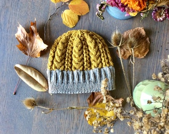 最終値下げTinycottons knit hat Hoarfrost Hat Knitting Pattern, Instant Download, Cabled