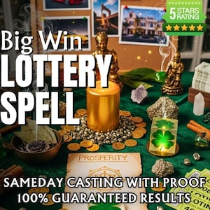 BIG WIN LOTTERY Spell | Lucky Numbers Ritual | Fast Money Spell | Lottery Win Attraction | Jackpot Spell |Manifestation | Gambling Luck