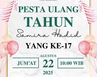 proste zaproszenie urodzinowe