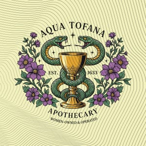 Feminist Aqua Tofana Apothecary PNG | Poison the Patriarchy Sublimation | Vintage Feminist Clipart | Giulia Tofana Digital Download