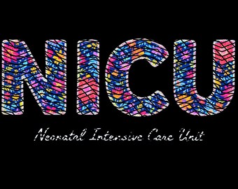 Floral NICU PNG, Chinoiserie NICU Nurse Png, colorful Nicu Dtf, Nicu Tshirt Design, Neonatal Intensive Care Unit Sublimation Design Png