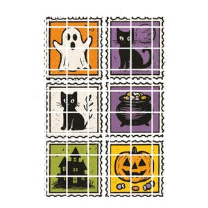 Retro Halloween Cat Ghost Png, Fall Png, Halloween Png, Spooky Season Png, Girly Halloween Png, Pumpkin Halloween, Spooky Mama png
