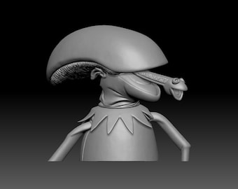 Kermit Alien – Modelo de impresión 3D