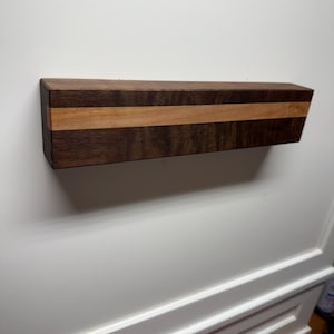 Walnut/Maple Inlay Magnetic Knife Rack