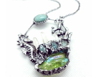 Fantasy Ocean Crystal Necklace