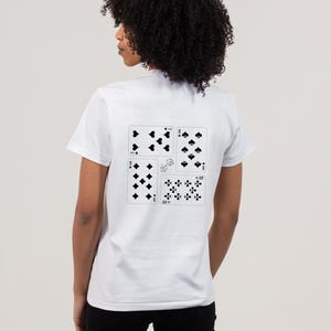 トランプ柄ユニセックスTシャツ - カジュアルコットンTシャツ