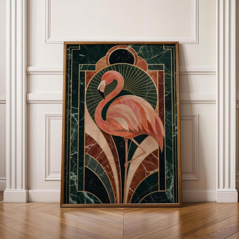 Pink art deco posters - Etsy.de