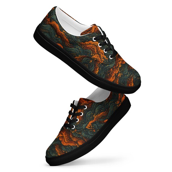 Men’s lace-up canvas shoes