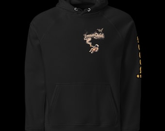 Sudadera con capucha de origami de astronauta, estilo urbano espacial, sudadera con estampado de grulla cósmica