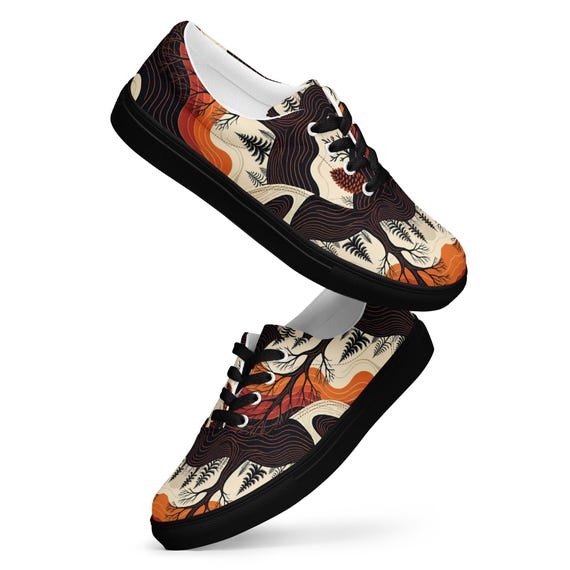 Men’s lace-up canvas shoes