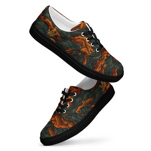 Men’s lace-up canvas shoes