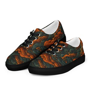 Men’s lace-up canvas shoes