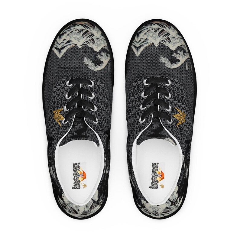 Dragon Canvas Sneakers Men Women | Art Print Low Top Shoes | Unisex Lace Up Trainers | Streetwear Gift | InsaanCadet image 16