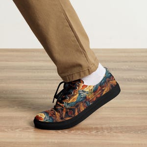 Men’s lace-up canvas shoes
