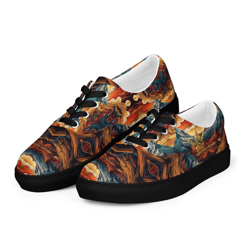 Men’s lace-up canvas shoes