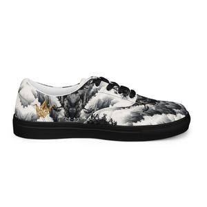 Men’s lace-up canvas shoes