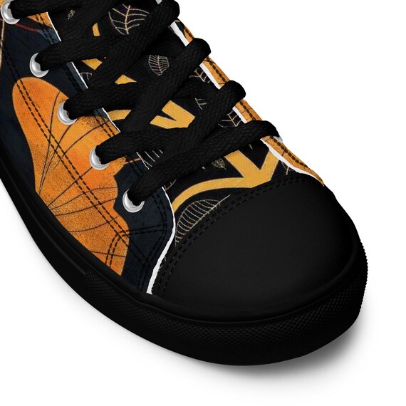 Men’s high top canvas shoes Autumn Leaves