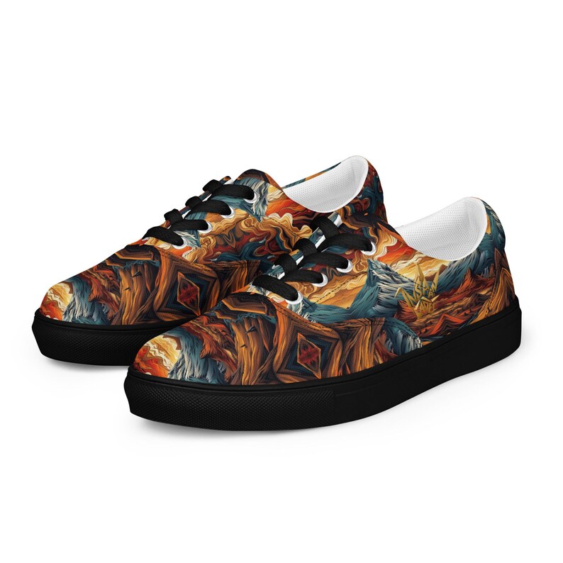 Men’s lace-up canvas shoes