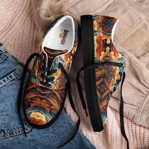 Men’s lace-up canvas shoes