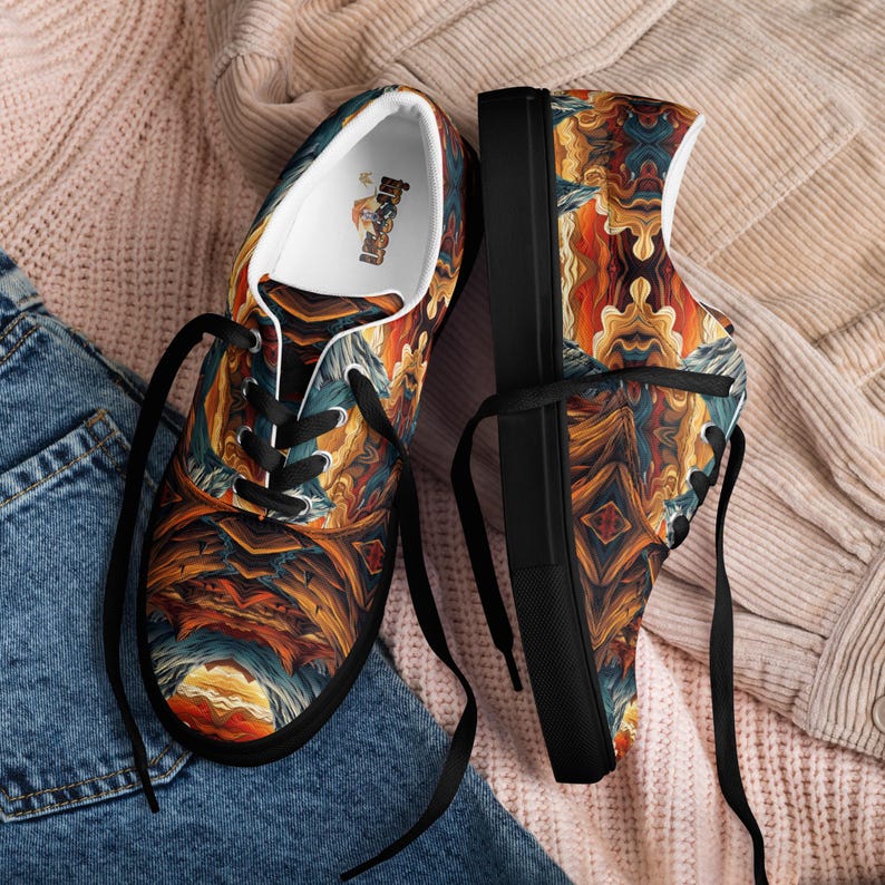 Men’s lace-up canvas shoes