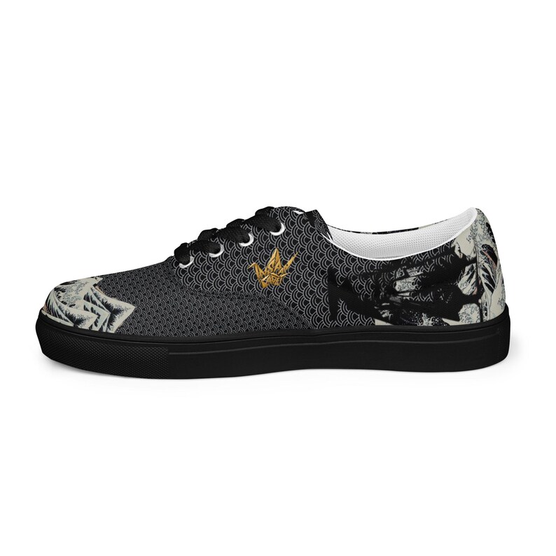 Dragon Canvas Sneakers Men Women | Art Print Low Top Shoes | Unisex Lace Up Trainers | Streetwear Gift | InsaanCadet image 9