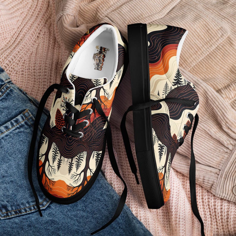 Men’s lace-up canvas shoes