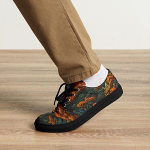 Men’s lace-up canvas shoes