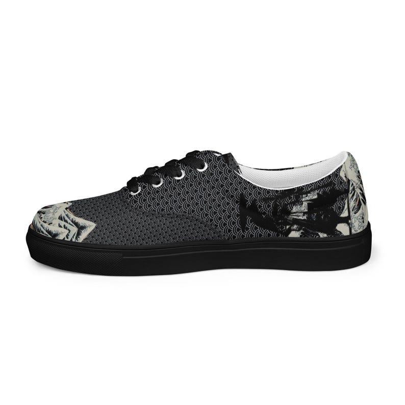 Dragon Canvas Sneakers Men Women | Art Print Low Top Shoes | Unisex Lace Up Trainers | Streetwear Gift | InsaanCadet image 19
