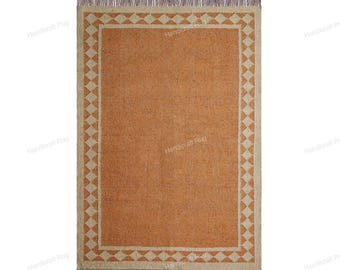 Handmade KILIM Rug, Multicolor; Jute Rug wool rug Kilim Dhurrie; traditional Indian; Chic Victorian Hipster, stair runner; All Custom Size