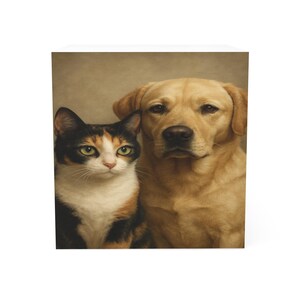 Adorable Pet Note Cube, Animal-Themed Stationery, Dog and Cat Memo Pads, Cute Desk Accessories, Gifts for Animal Lovers, Pet Lovers Notepad