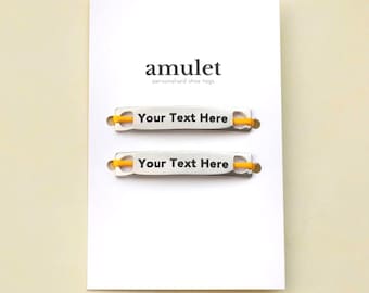 Personalised Pair of Shoe Tags | Motivational Shoelace Charms Running Gift