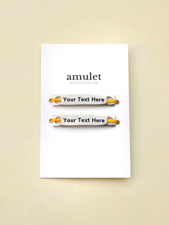 Personalised Pair of Shoe Tags | Motivational Shoelace Charms Running Gift