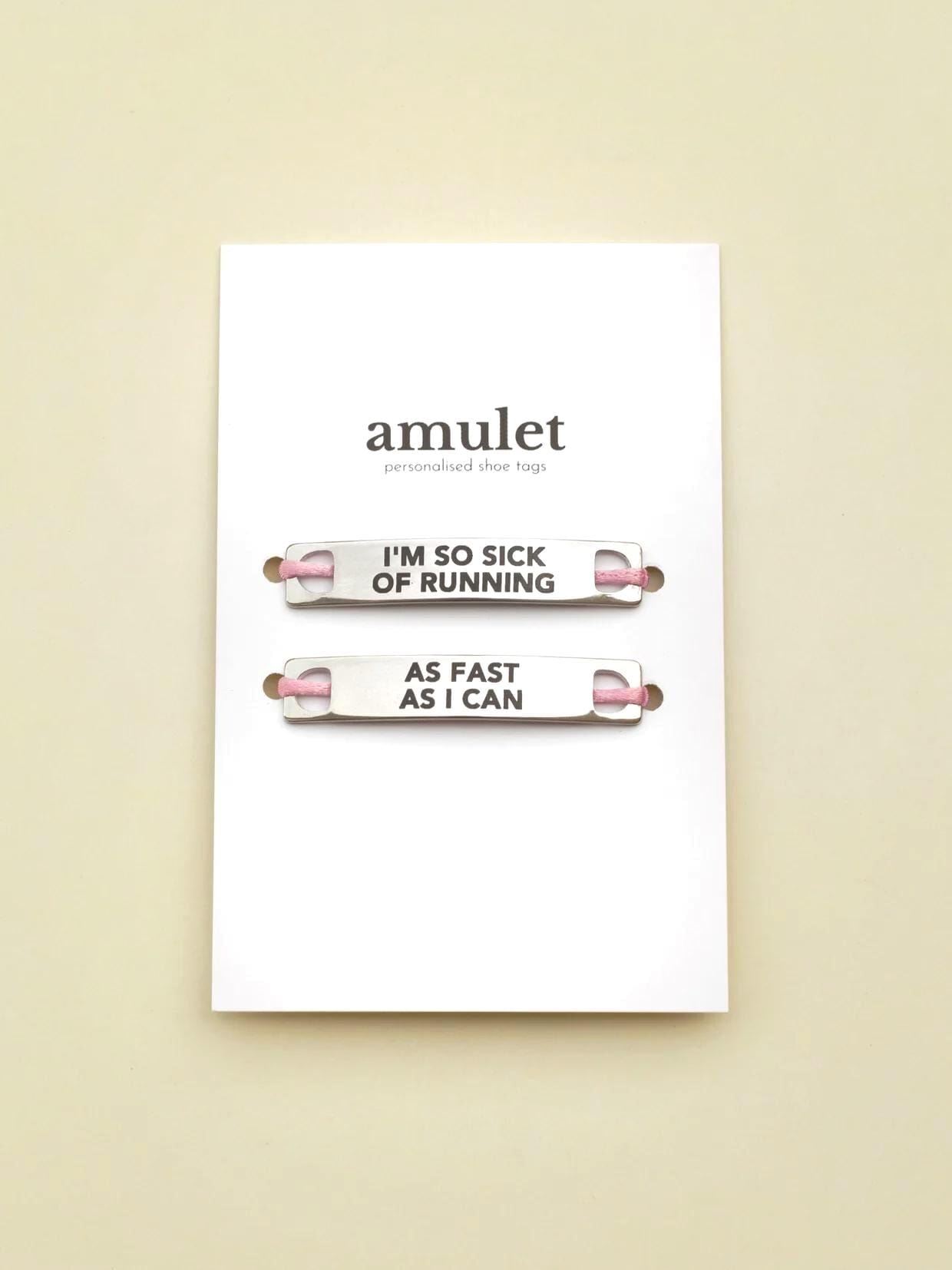 I'm So Sick Of Running As Fast As I Can - Taylor Swift | Motivational Shoe Tags Runner Gift