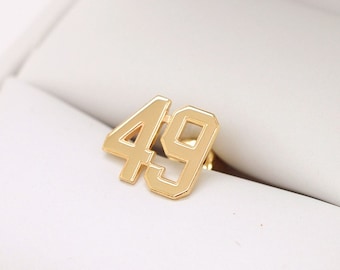 Custom 18k Gold Tie Pin Wedding 18k Tie Tack Pins For Men Fathers Day Tie Tack With Initials Gift Him Graduation Gift for Son Grandson