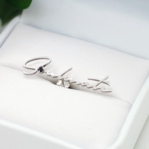 Benutzerdefinierte Bräutigam Krawattennadel für Bräutigam Krawattennadel Geschenke Hochzeitstag Schmuck für Männer Gedenknadel Krawattennadel mit Initialen, Monogramm Geschenk zum Jahrestag