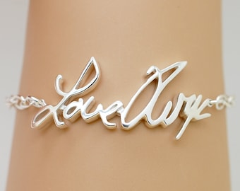 Personalized Name Bracelet: Customized Bracelet, Large Custom Bracelet Personalized Bracelet Word Bracelet, Custom Jewelry Mothers Day Gifts