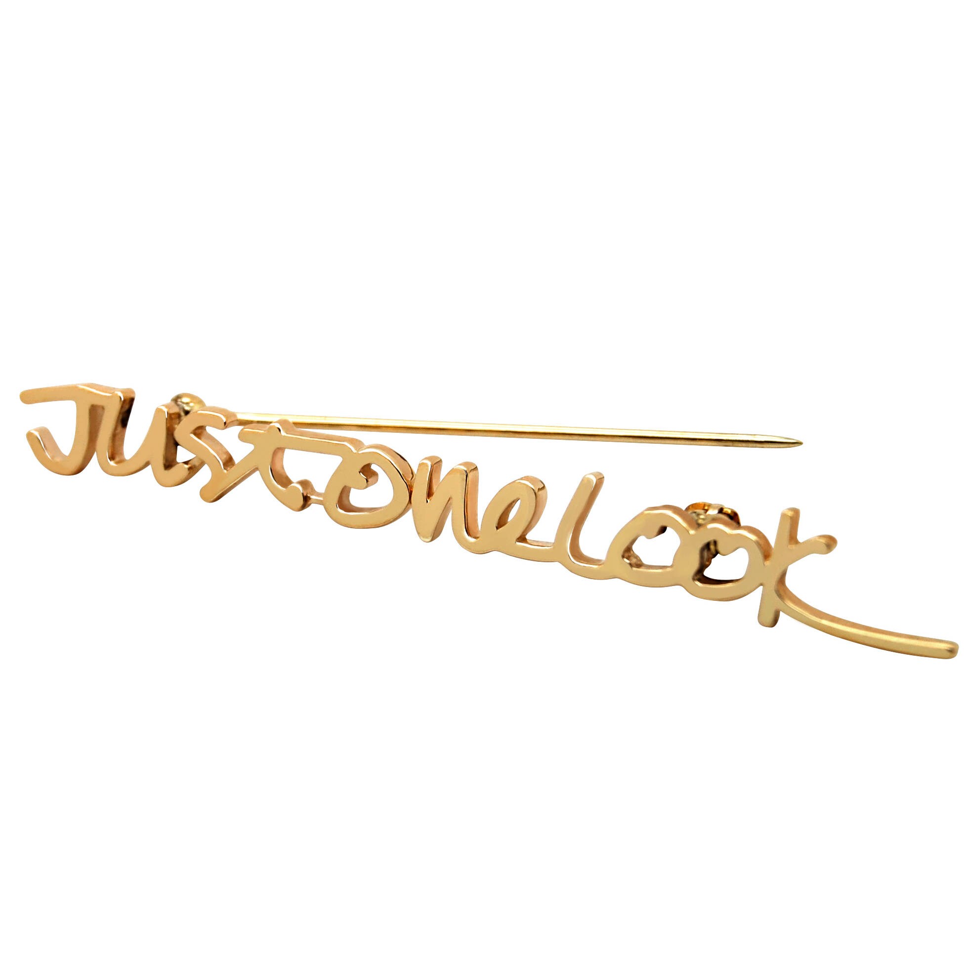 14K Gold Custom Pin Personalized Name Pin made with Etsy