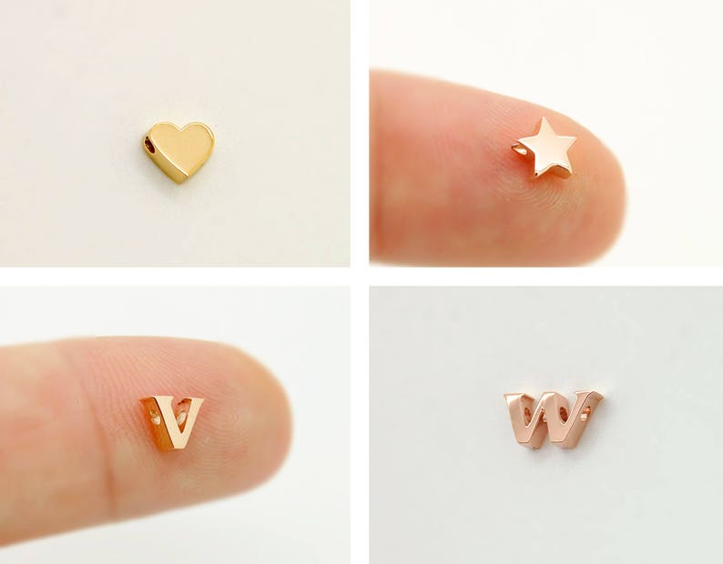 Solid 18K Gold Charm Without / With Chain Real Gold 18K Etsy