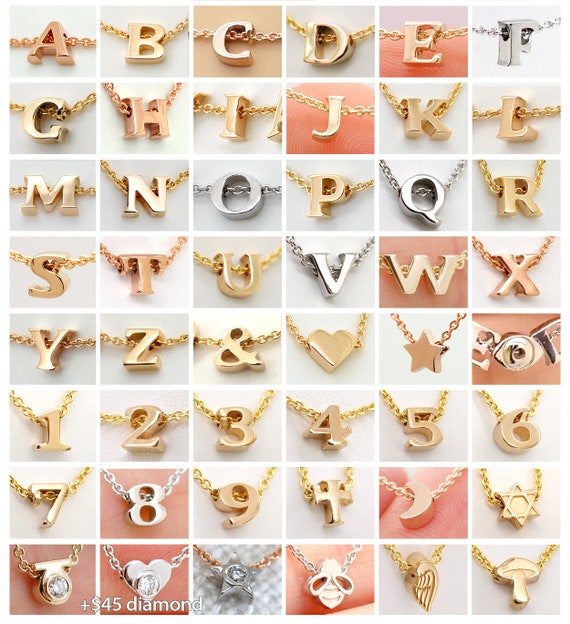 Mini Alphabet Letter Charm