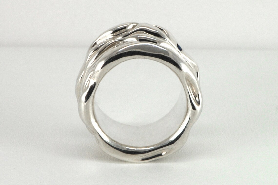 Chunky Silver Ring Solid Silver Ring Big Silver Ring | Etsy