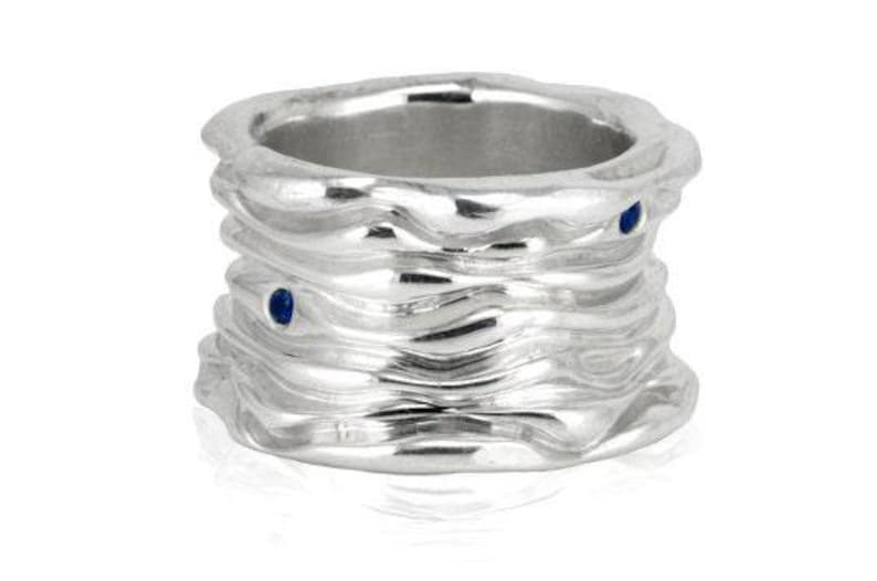 Heavy Silver Ring, Wide Silver Band, Thick Silver Band, Sterling Silver ...
