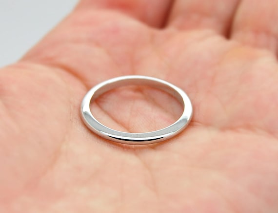 Size 15 Bonyak Jewelry 14k White Gold 2 mm Comfort-Fit Band Size 15 Bonyak Jewelry 14k White Gold 2 mm Comfort-Fit Band