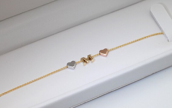 etsy letter bracelet