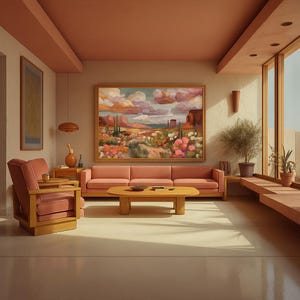 Southwest Bloom | Desert Cactus Landscape Painting