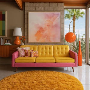 Soft Pink Abstract Art | Blush, Coral & Lavender Modern Painting | Light Pastel Wall Art for Serene Interiors